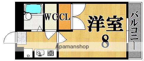 レオパレス関屋(1K/3階)の間取り写真