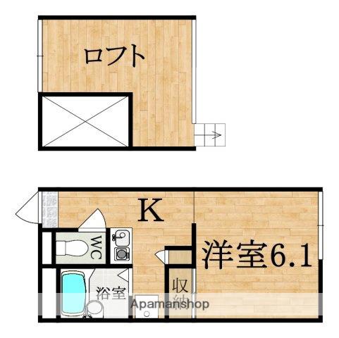 レオパレスMIMINASHI(1K/1階)の間取り写真