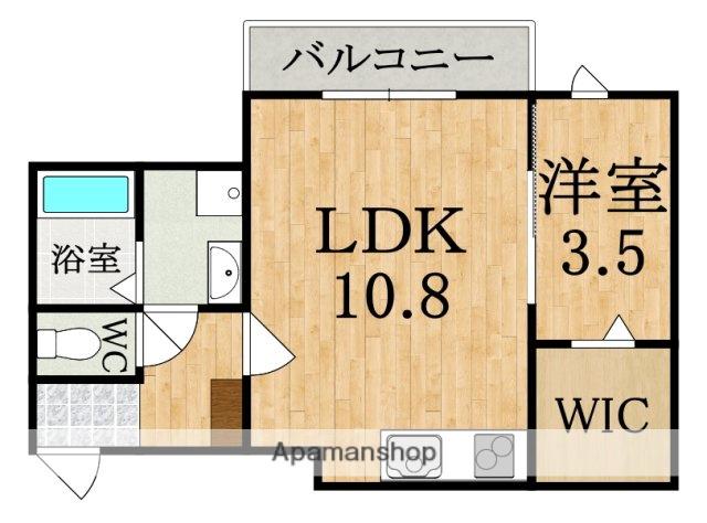 ソレイユビセレクト法蓮町4(1LDK/1階)の間取り写真