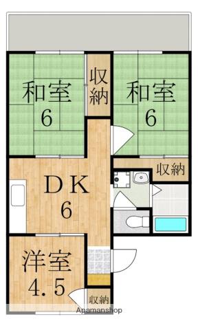 LA LUMIERE田原台(3DK/2階)の間取り写真