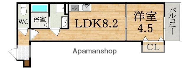 GRM富雄元町(1LDK/2階)の間取り写真