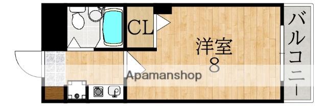 シティパレス富雄北(1K/2階)の間取り写真