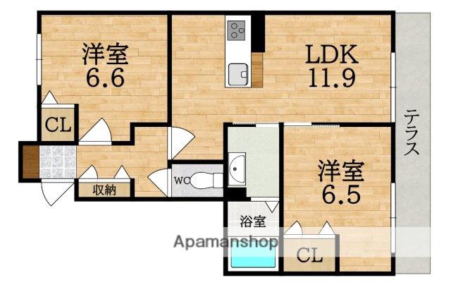 LE REVE (2LDK/1階)の間取り写真
