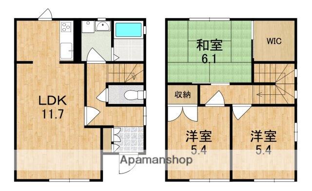 イーストタウン朱雀Ｅ(3LDK)の間取り写真