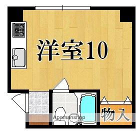 レジデンス西大寺(ワンルーム/2階)の間取り写真