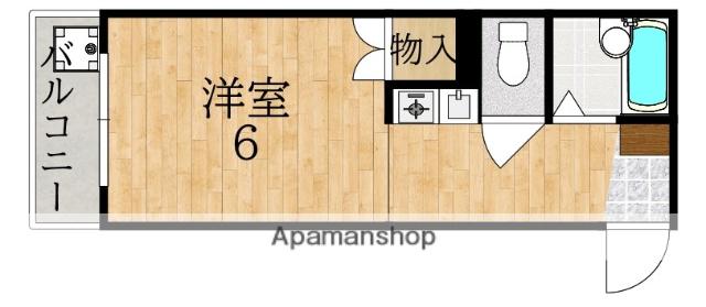 ルミエールタナカ (1K/3階)の間取り写真