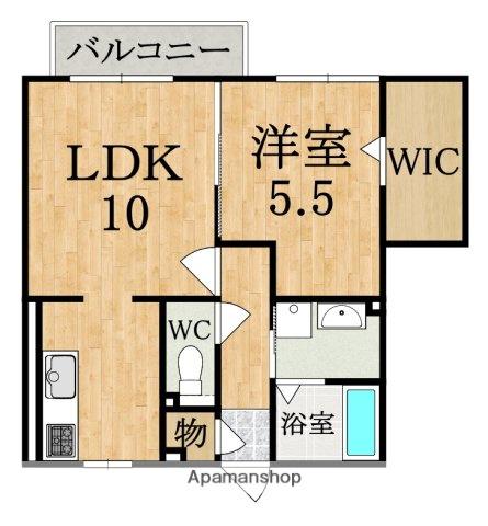 カーサ・セレス(1LDK/2階)の間取り写真