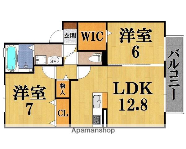 サンハイム壱番館(2LDK/1階)の間取り写真