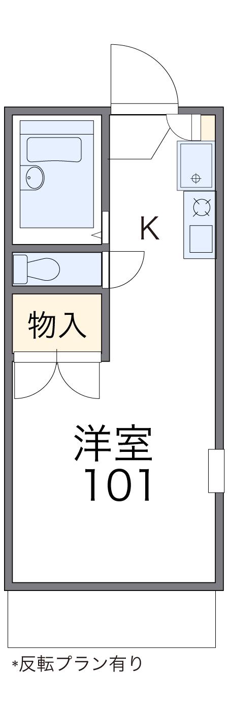 レオパレス ナップアネックス(1K/2階)の間取り写真