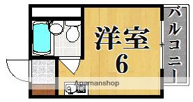 青葉ロイヤルハイツ(ワンルーム/1階)の間取り写真