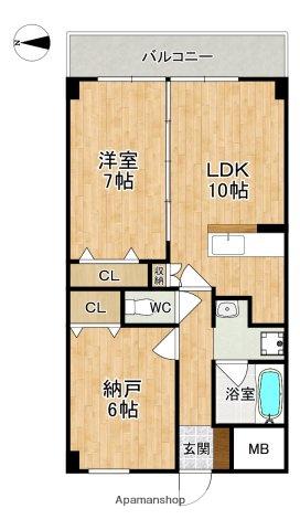 アルペンローゼ(1SLDK/2階)の間取り写真