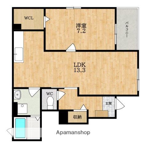 カーサルミノーザ(1LDK/1階)の間取り写真