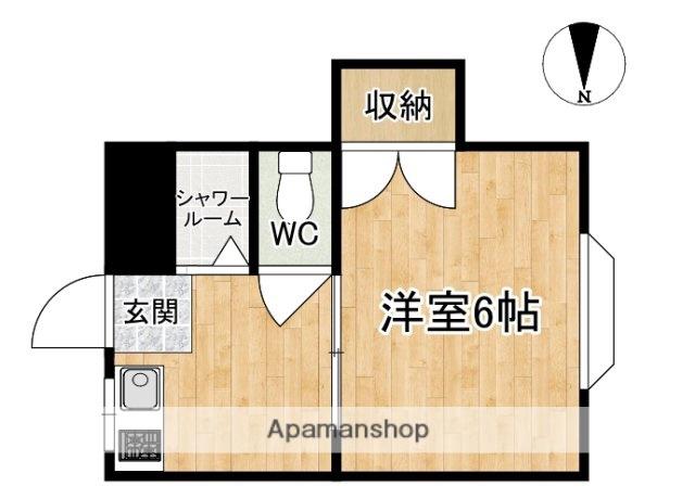 コーポタムラ(1K/2階)の間取り写真