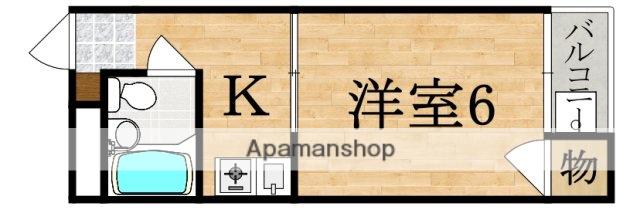 ハイツ大野(1K/3階)の間取り写真