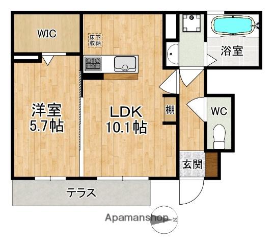 グレース北市(1LDK/1階)の間取り写真