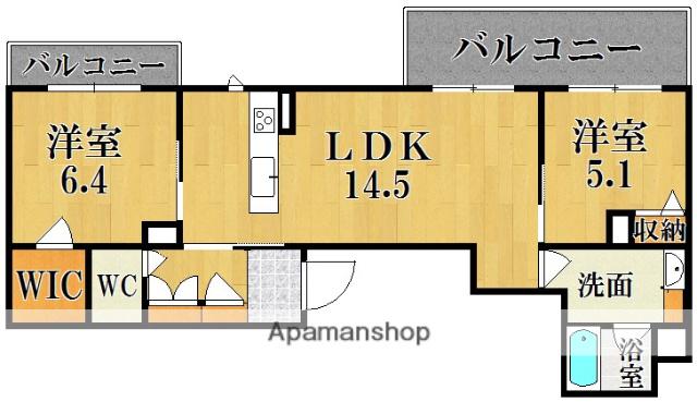 サクラ・メゾン西大寺(2LDK/3階)の間取り写真