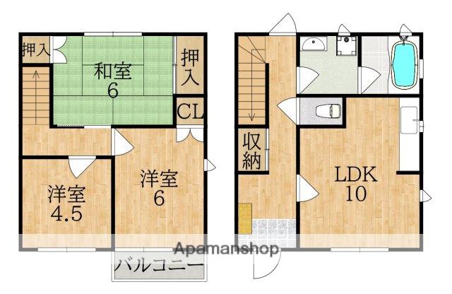 サンメゾネット(3LDK)の間取り写真