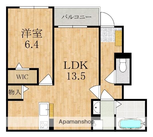 ヴェルデ ルーチェ(1LDK/1階)の間取り写真