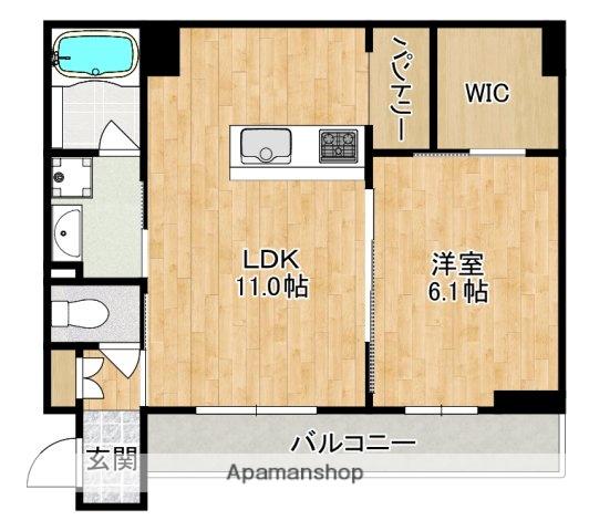 SHAMAISONSUZAKU(1LDK/3階)の間取り写真