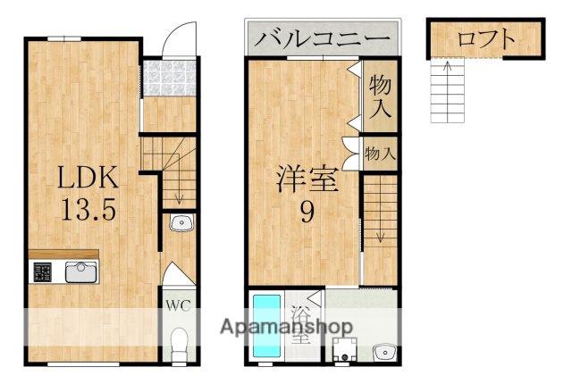 サンリブ８号館(1LDK)の間取り写真