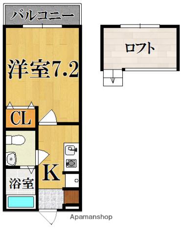 マ・プレミールメゾン(1K/2階)の間取り写真