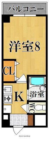 メゾンプリムラ(1K/2階)の間取り写真