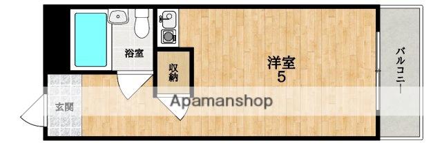 タマリックスヒル(ワンルーム/2階)の間取り写真