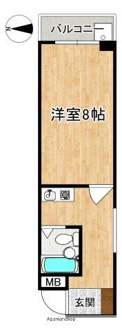 新大マンション(1K/3階)の間取り写真