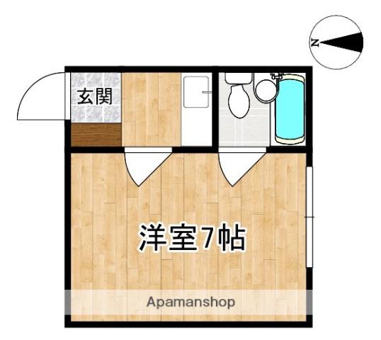 コーポ諏訪柳町(1K/5階)の間取り写真