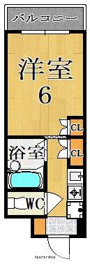 新大宮シティ・パル(1K/3階)の間取り写真