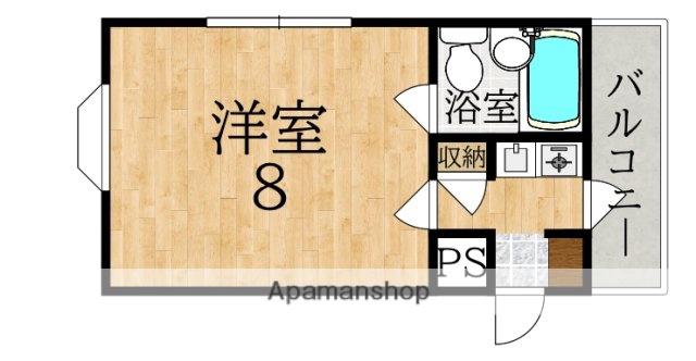 イーストバレー(1K/3階)の間取り写真