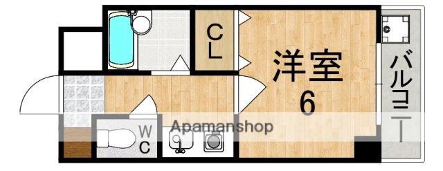 ヤマセン3番館(1K/3階)の間取り写真