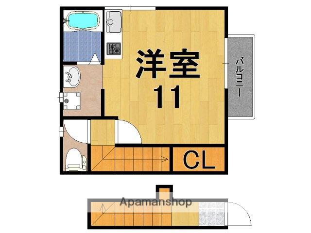 サンライズ尼ヶ辻P-2(1K/2階)の間取り写真