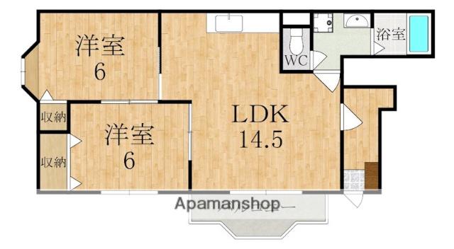 グラン・リーオ(2LDK/1階)の間取り写真