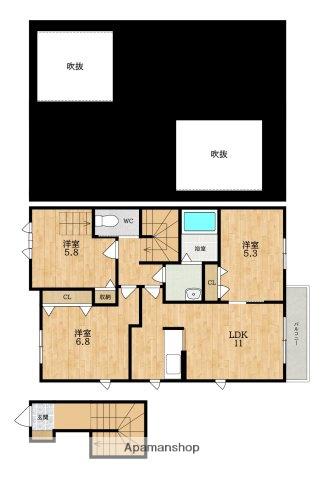 CHEG LA MERE(3LDK/2階)の間取り写真