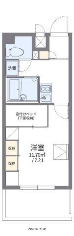 レオパレス佐保川(1K/2階)の間取り写真