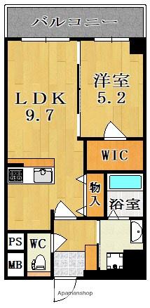 HEARTFULL SUITES 大宮(1LDK/4階)の間取り写真