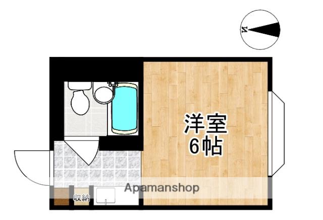 サンコーポ瓦堂(ワンルーム/4階)の間取り写真