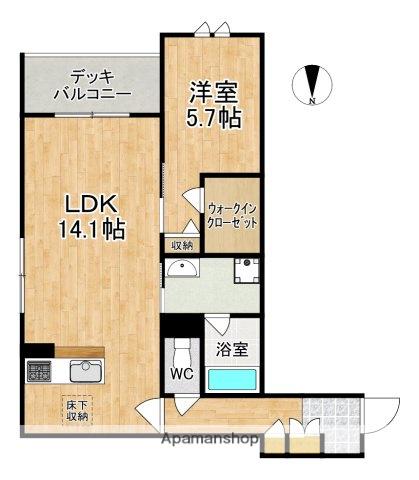 シャーメゾン杉ヶ町(1LDK/1階)の間取り写真