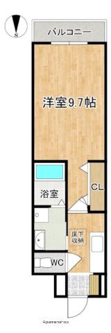 ウエストメゾン北袋I(1K/1階)の間取り写真