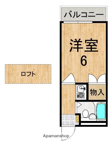 サクラコートナカタ(1K/1階)の間取り写真