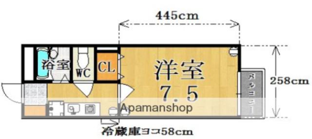 フレンドリーハウス新大宮(1K/1階)の間取り写真