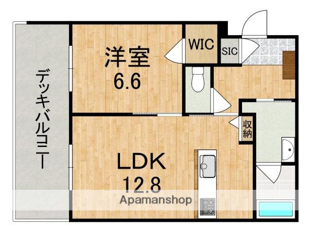 ジェイエイチエスプレミア西大寺(1LDK/1階)の間取り写真
