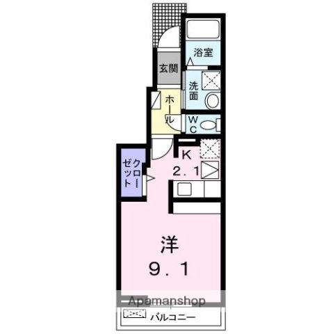 SAVORYRESIDENCE(1K/1階)の間取り写真