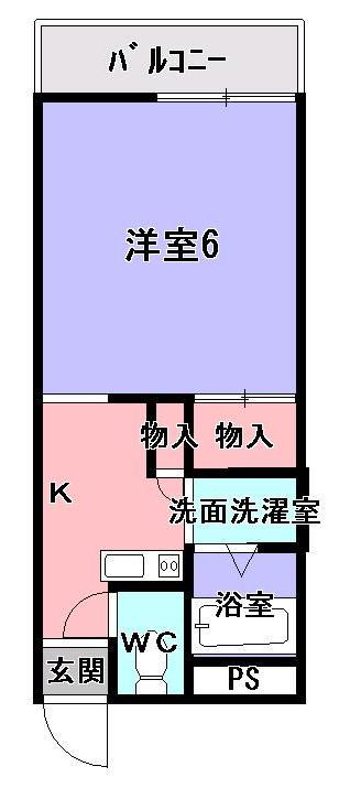 レオパレスハートピア15(1K/3階)の間取り写真