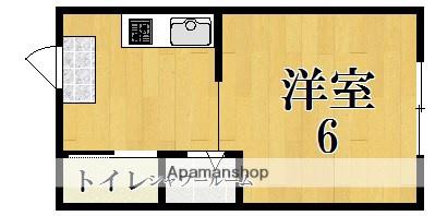コーポ諏訪西大寺(1K/1階)の間取り写真