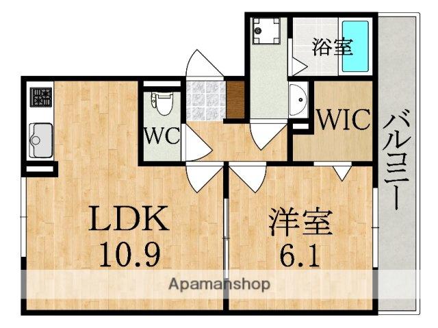 リビングタウン天理A(1LDK/3階)の間取り写真
