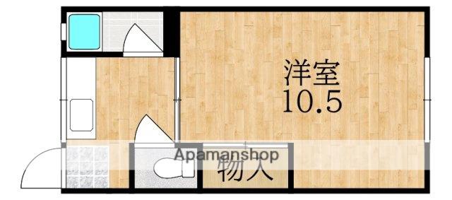 学園前グリーンハウス(1K/1階)の間取り写真