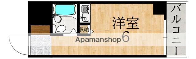 シティホームズ富雄駅前(ワンルーム/3階)の間取り写真