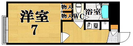 レオパレスのぞみ(1K/1階)の間取り写真